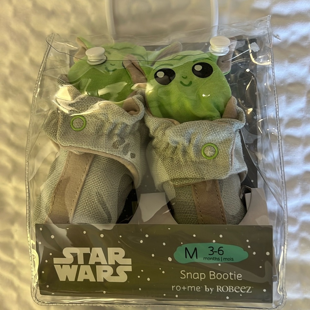Baby Booties 3-6 Months Star Wars Snap Bootie New
